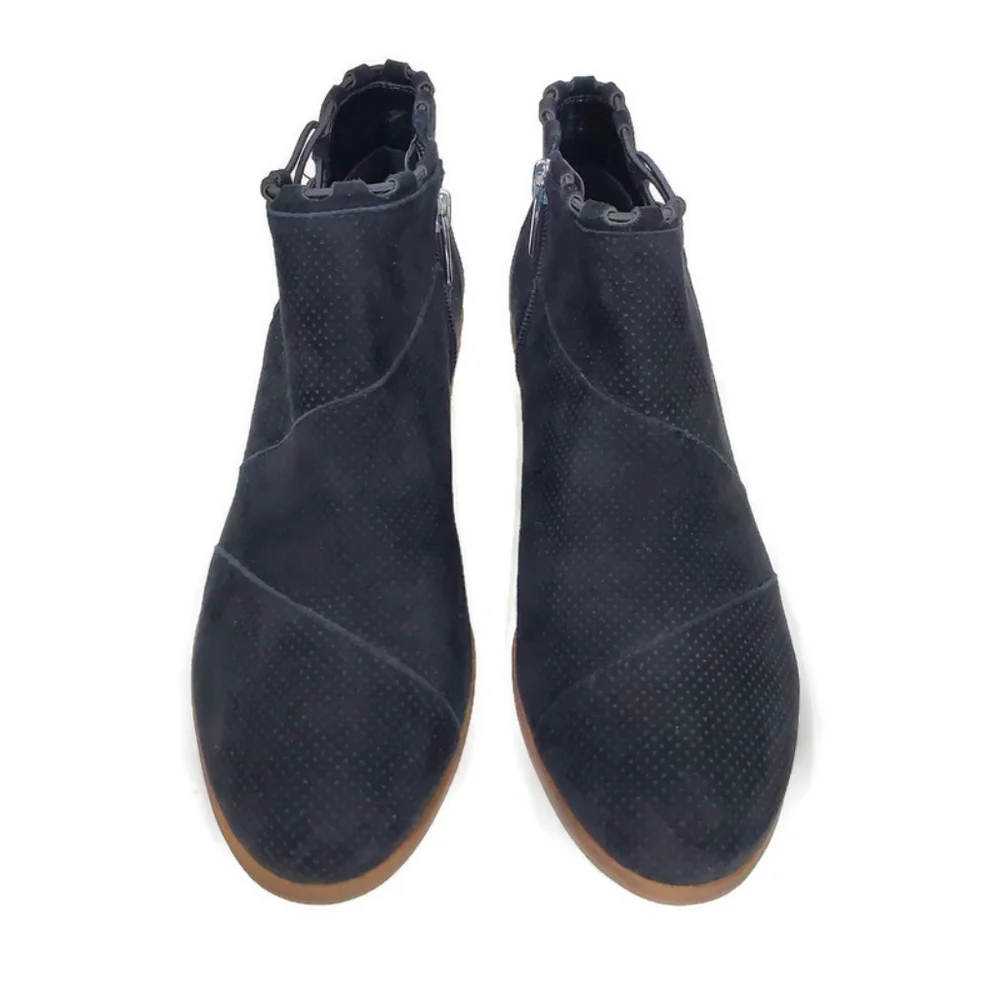 Vince Camuto Womens Pandormia Black Suede  Exposed Ankle Boots Size 8.5 - Picture 6 of 11